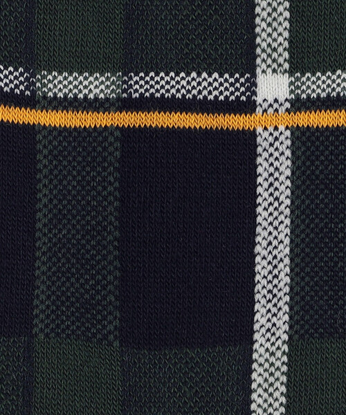 COMME CA ISM(コムサイズム)の「アシンメトリー チェック柄 ソックス(ソックス/靴下・メンズ・ブラック×グレー/ブルー系その他/ブラック×ブルー/ブルー系その他2・27cm)」の9枚目の写真