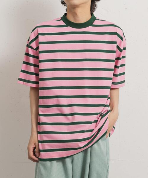 THE GOODLAND MARKET（ザグッドランドマーケット）の「KEIMEN　Strata T-shirts（Tシャツ/カットソー・メンズ・ピンク/グレー/ブルー・MEDIUM/LARGE/X-LARGE）」の3枚目の写真