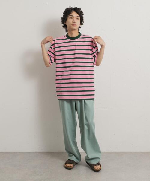 THE GOODLAND MARKET（ザグッドランドマーケット）の「KEIMEN　Strata T-shirts（Tシャツ/カットソー・メンズ・ピンク/グレー/ブルー・MEDIUM/LARGE/X-LARGE）」の9枚目の写真
