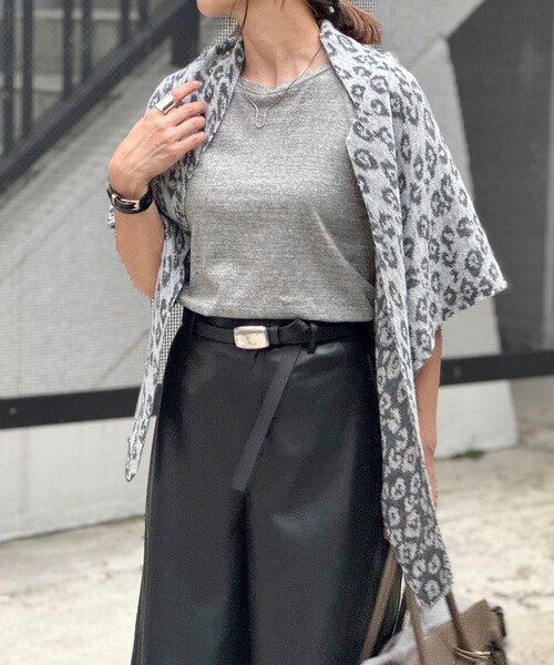 LEFIJE（レフィエ）の「【LEFIJE/レフィエ】スクエアボリュームバックルベルト（ベルト・レディース・ブラック・FREE）」の9枚目の写真