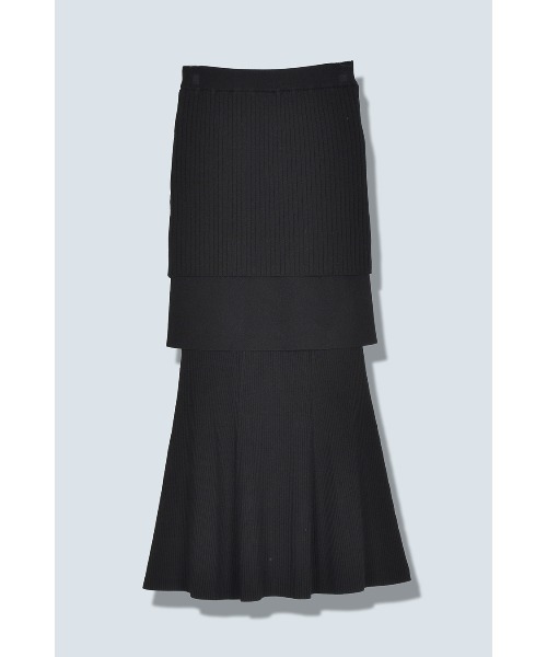 スカート OMMO LAYERED KNIT SK セール】LAYERED KNIT SK（スカート）｜OMMO（オーエムエムオー）の