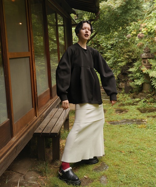 LAYERED KNIT SK（スカート）｜OMMO（オーエムエムオー）の