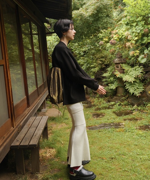 LAYERED KNIT SK（スカート）｜OMMO（オーエムエムオー）の