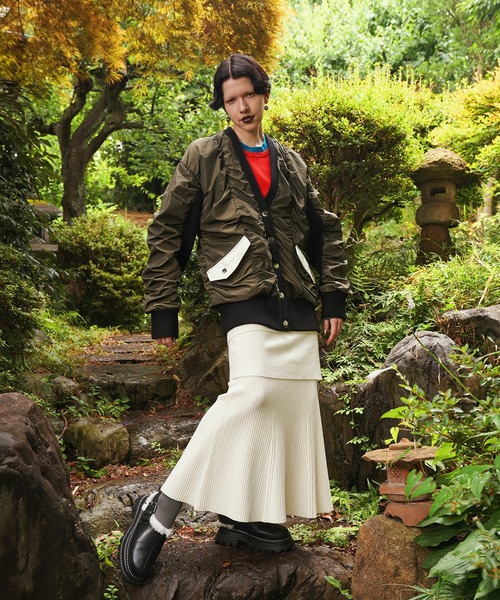 LAYERED KNIT SK（スカート）｜OMMO（オーエムエムオー）の