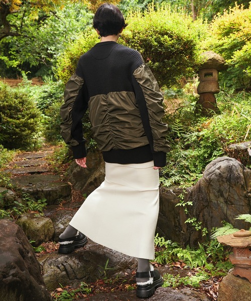 LAYERED KNIT SK（スカート）｜OMMO（オーエムエムオー）の