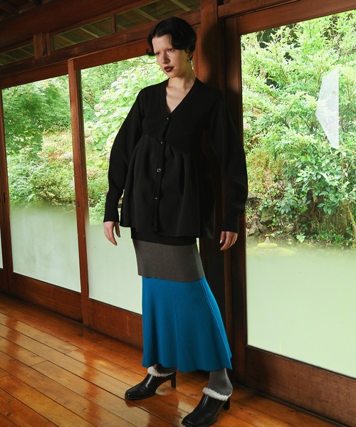 LAYERED KNIT SK（スカート）｜OMMO（オーエムエムオー）の