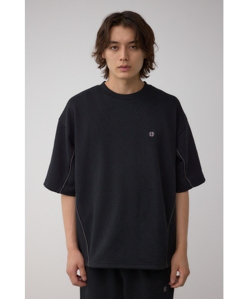 AZUL by moussy（アズールバイマウジー）の「パイピングライントップス（Tシャツ/カットソー・メンズ・グレー/ブラック・MEDIUM/LARGE）」の20枚目の写真