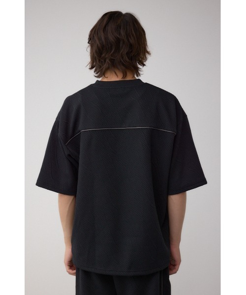AZUL by moussy（アズールバイマウジー）の「パイピングライントップス（Tシャツ/カットソー・メンズ・グレー/ブラック・MEDIUM/LARGE）」の22枚目の写真