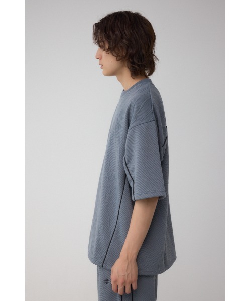 AZUL by moussy（アズールバイマウジー）の「パイピングライントップス（Tシャツ/カットソー・メンズ・グレー/ブラック・MEDIUM/LARGE）」の12枚目の写真