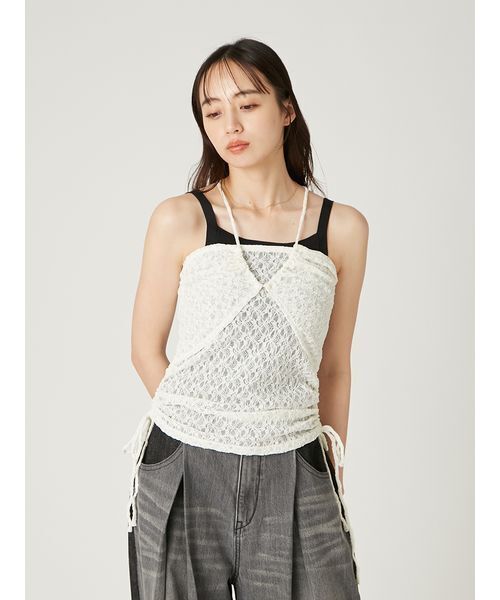 FRAY I.D(フレイアイディー)の「3wayビスチェキャミソール(キャミソール・レディース・アイボリー・F)」の11枚目の写真