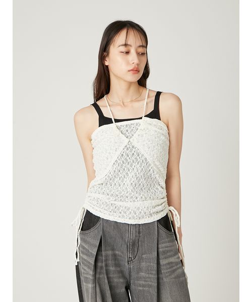 FRAY I.D(フレイアイディー)の「3wayビスチェキャミソール(キャミソール・レディース・アイボリー・F)」の12枚目の写真