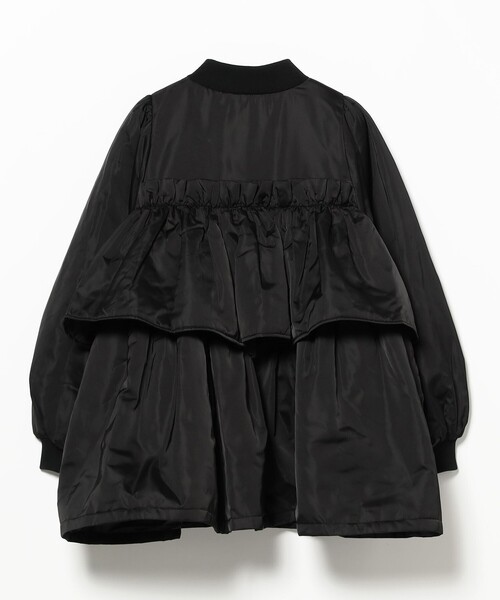 CAROLINA GLASER(カロリナ グレイサー)の「フリル 中綿 ブルゾン(ブルゾン・レディース・グリーン系その他5/ブラック・ONE SIZE)」の7枚目の写真
