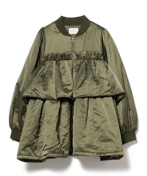 CAROLINA GLASER(カロリナ グレイサー)の「フリル 中綿 ブルゾン(ブルゾン・レディース・グリーン系その他5/ブラック・ONE SIZE)」の16枚目の写真