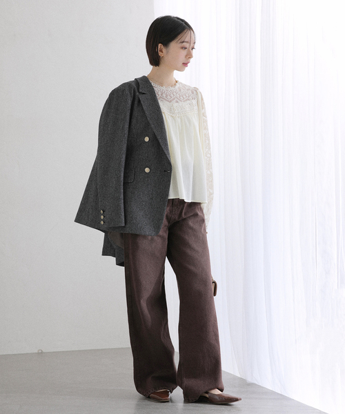 La TOTALITE(ラトータリテ)の「【洗える】CHOKLATE PARIS /チョコレートパリ レースブラウス(シャツ/ブラウス・レディース・ブラック/アイボリー・FREE)」の11枚目の写真
