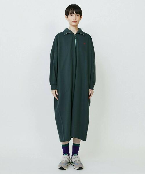 FRAPBOIS（フラボア）の「パークJipワンピ（ワンピース・レディース・グリーン/ブラック・1）」の4枚目の写真