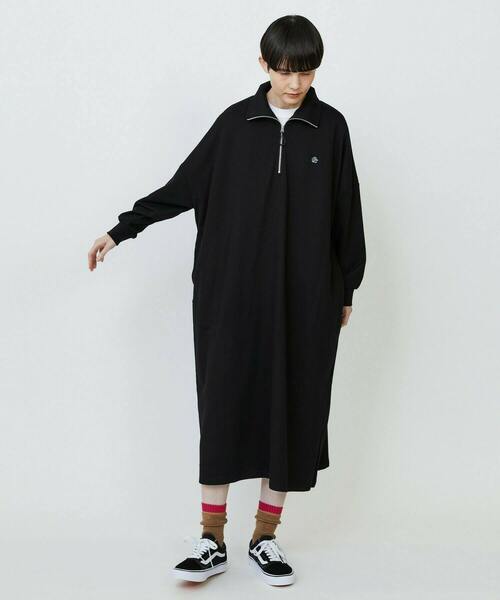 FRAPBOIS（フラボア）の「パークJipワンピ（ワンピース・レディース・グリーン/ブラック・1）」の14枚目の写真