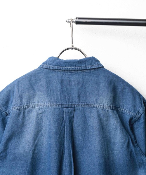 INNOCENT（イノセント）の「『6.5oz ライトデニムシャツ』（シャツ/ブラウス・メンズ・ネイビー/ブルー・L/LL/M）」の15枚目の写真