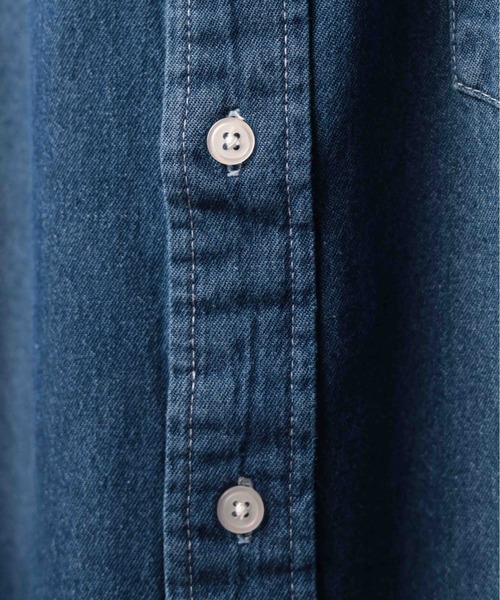 INNOCENT（イノセント）の「『6.5oz ライトデニムシャツ』（シャツ/ブラウス・メンズ・ネイビー/ブルー・L/LL/M）」の19枚目の写真