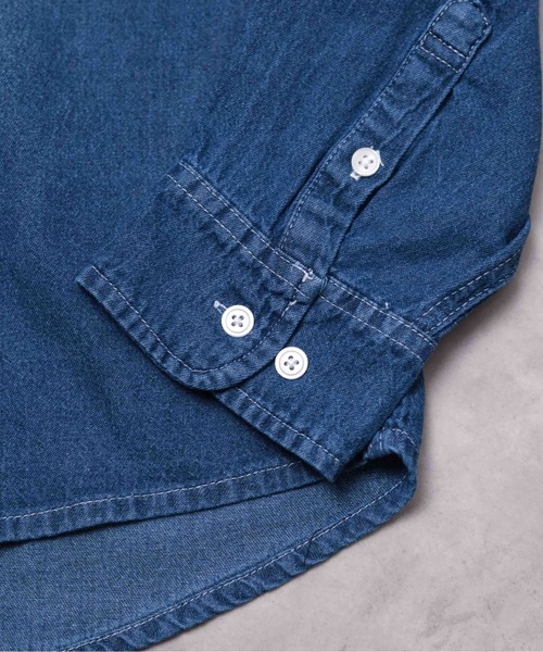 INNOCENT（イノセント）の「『6.5oz ライトデニムシャツ』（シャツ/ブラウス・メンズ・ネイビー/ブルー・L/LL/M）」の20枚目の写真