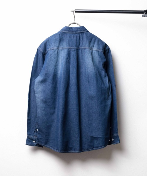 INNOCENT（イノセント）の「『6.5oz ライトデニムシャツ』（シャツ/ブラウス・メンズ・ネイビー/ブルー・L/LL/M）」の22枚目の写真