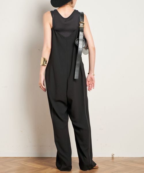 AP STUDIO(エーピーストゥディオ)の「キャミソールオールインワン(つなぎ/オールインワン・レディース・ブラック・36/38)」の11枚目の写真