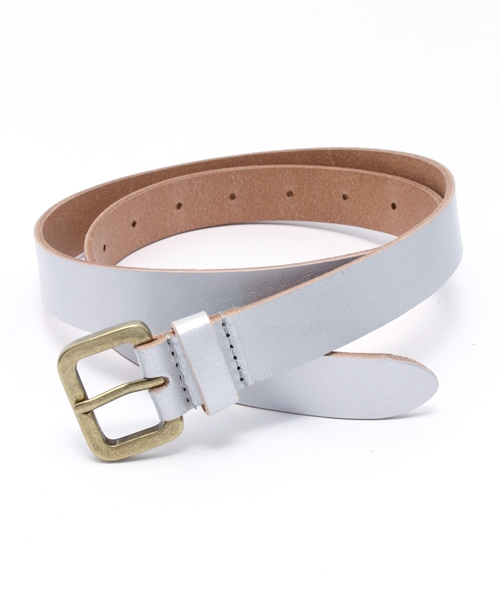 LBC(エルビーシー)の「シンプルベルト (ベルト・レディース・ダークブラウン/ライトブラウン/シルバー・ONE SIZE)」の1枚目の写真