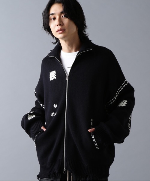 DANKE SCHON(ダンケシェーン)の「DankeSchon/ダンケシェーン/HAND STITCH KNIT DRIVERS(ニット/セーター・メンズ・ホワイト/ブラック・S/M/L)」の15枚目の写真