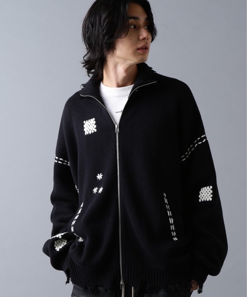 DANKE SCHON(ダンケシェーン)の「DankeSchon/ダンケシェーン/HAND STITCH KNIT DRIVERS(ニット/セーター・メンズ・ホワイト/ブラック・S/M/L)」の17枚目の写真