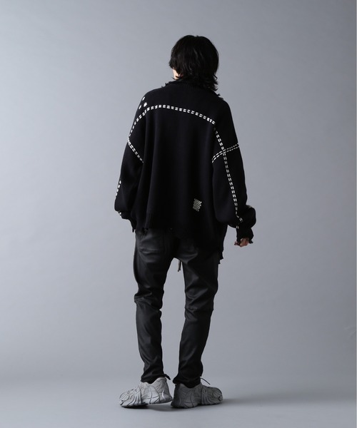 DANKE SCHON(ダンケシェーン)の「DankeSchon/ダンケシェーン/HAND STITCH KNIT DRIVERS(ニット/セーター・メンズ・ホワイト/ブラック・S/M/L)」の21枚目の写真