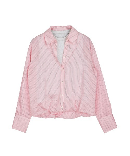 STRIPE INVERSION SHIRT TOP（Tシャツ/カットソー）｜Ameri