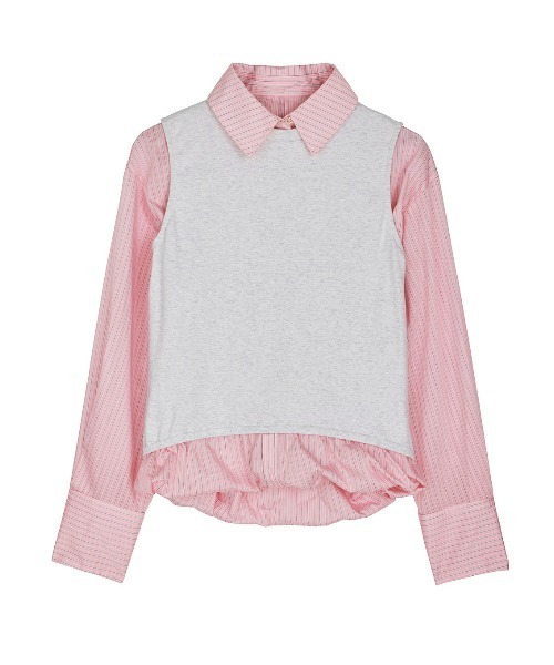 STRIPE INVERSION SHIRT TOP（Tシャツ/カットソー）｜Ameri