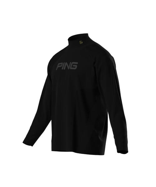 PING APPAREL】メッシュジャカードハイネックシャツ ＜GOLD＞ (MENS
