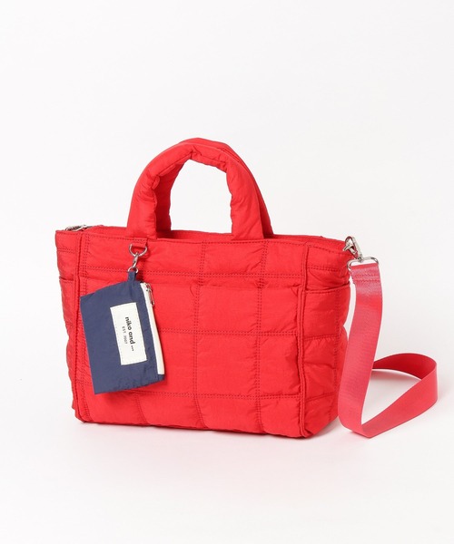 niko and...（ニコアンド）の「《500mlボトル収納可能》ポーチ付きキルトトートバッグM（トートバッグ・レディース・ブラック/ブラウン/レッド/イエロー/その他1/ホワイト系その他/ライトブルー/ブラック系その他・0）」の7枚目の写真