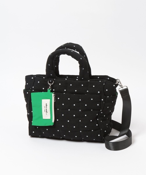 niko and...（ニコアンド）の「《500mlボトル収納可能》ポーチ付きキルトトートバッグM（トートバッグ・レディース・ブラック/ブラウン/レッド/イエロー/その他1/ホワイト系その他/ライトブルー/ブラック系その他・0）」の9枚目の写真