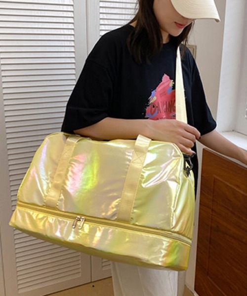 VIBGYOR(ヴィブジョー)の「LESRIRE/オーロラデザイントラベルバッグ L9217(ショルダーバッグ・レディース・ブルー/ブラック/グリーン/パープル/ホワイト/ピンク/イエロー・FREE)」の6枚目の写真