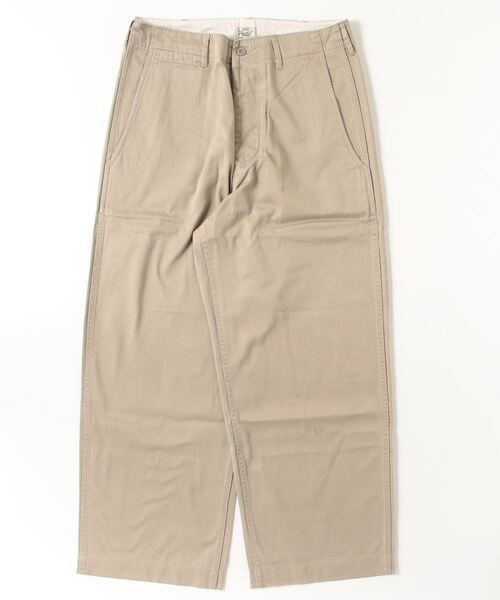 チノパン GOLD / ゴールド：SELVEDGE WEAPON WIDE TROUSERS：25A