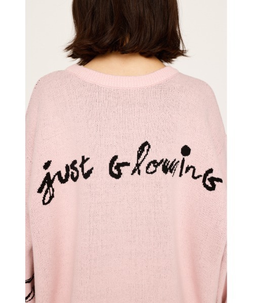 SLY（スライ）の「JQ LOGO MOTIF TOPS ジャガード ロゴモチーフ トップス 秋服 冬服（ニット/セーター・レディース・ピンク/オフホワイト/ネイビー・FREE）」の20枚目の写真