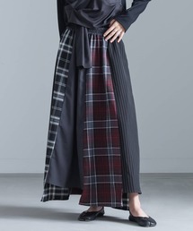 kOhAKU | 『多色切替アシンメトリーフレアスカート』(スカート)