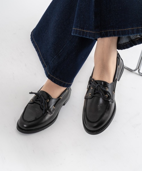 ENESS/エネス】カウレザー モカシンシューズ イタリア製 レディース