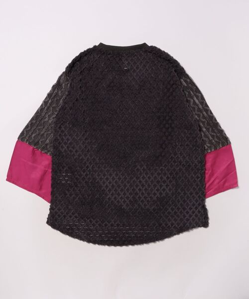 garcon la raison（ギャルソン・ラ・レゾン）の「ビッグサークルプルオーバー（レディース）（Tシャツ/カットソー・レディース・ブラック/ベージュ/チャコール・1/2）」の4枚目の写真