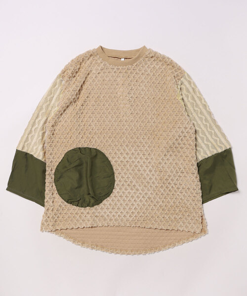 garcon la raison（ギャルソン・ラ・レゾン）の「ビッグサークルプルオーバー（レディース）（Tシャツ/カットソー・レディース・ブラック/ベージュ/チャコール・1/2）」の16枚目の写真