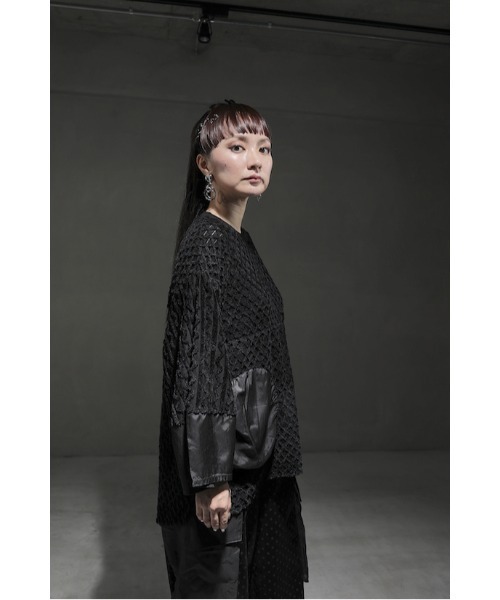 garcon la raison（ギャルソン・ラ・レゾン）の「ビッグサークルプルオーバー（レディース）（Tシャツ/カットソー・レディース・ブラック/ベージュ/チャコール・1/2）」の20枚目の写真