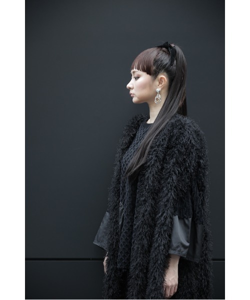 garcon la raison（ギャルソン・ラ・レゾン）の「ビッグサークルプルオーバー（レディース）（Tシャツ/カットソー・レディース・ブラック/ベージュ/チャコール・1/2）」の5枚目の写真