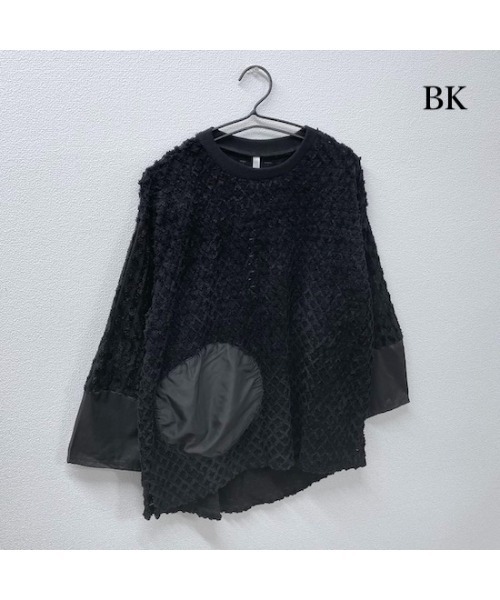 garcon la raison（ギャルソン・ラ・レゾン）の「ビッグサークルプルオーバー（レディース）（Tシャツ/カットソー・レディース・ブラック/ベージュ/チャコール・1/2）」の6枚目の写真