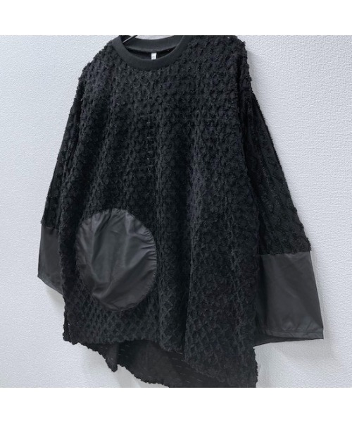 garcon la raison（ギャルソン・ラ・レゾン）の「ビッグサークルプルオーバー（レディース）（Tシャツ/カットソー・レディース・ブラック/ベージュ/チャコール・1/2）」の7枚目の写真