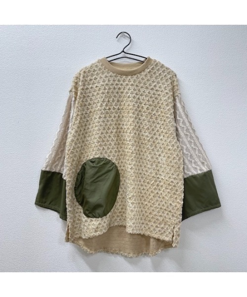 garcon la raison（ギャルソン・ラ・レゾン）の「ビッグサークルプルオーバー（レディース）（Tシャツ/カットソー・レディース・ブラック/ベージュ/チャコール・1/2）」の11枚目の写真