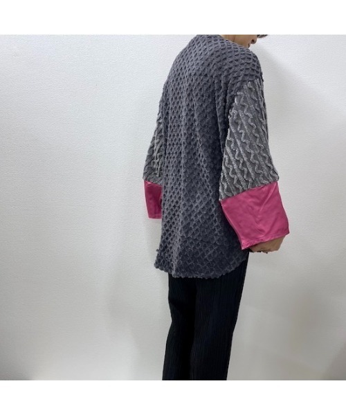 garcon la raison（ギャルソン・ラ・レゾン）の「ビッグサークルプルオーバー（レディース）（Tシャツ/カットソー・レディース・ブラック/ベージュ/チャコール・1/2）」の13枚目の写真