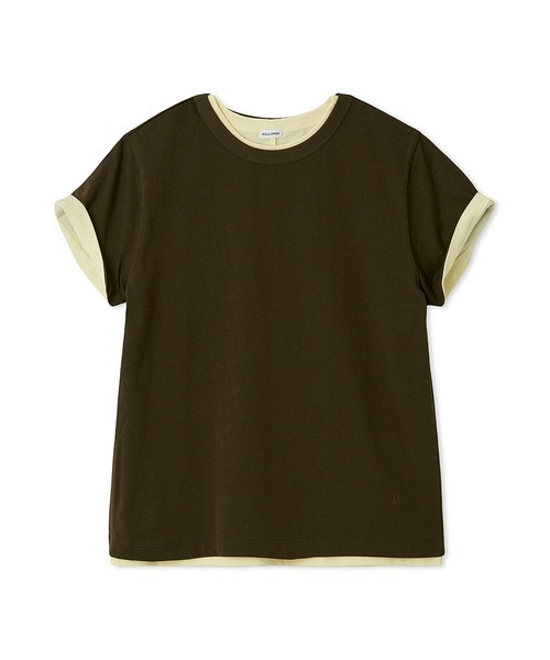 Mila Owen(ミラオーウェン)の「【セットアイテム】コットン100%レイヤード2PACK T(Tシャツ/カットソー・レディース・ブラック/グレー/ブラウン/ミント・F)」の20枚目の写真