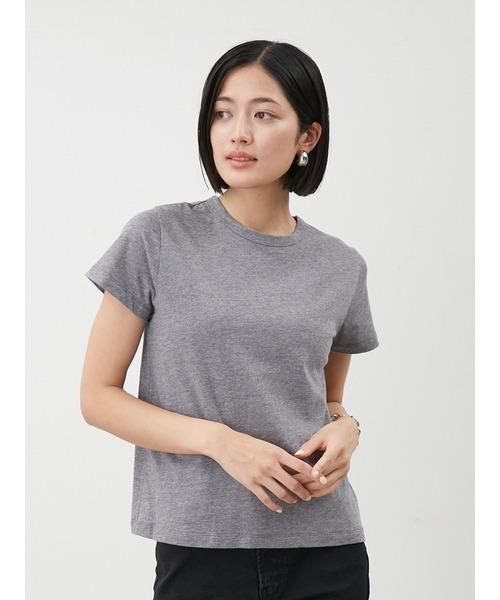 Mila Owen(ミラオーウェン)の「【セットアイテム】コットン100%レイヤード2PACK T(Tシャツ/カットソー・レディース・ブラック/グレー/ブラウン/ミント・F)」の11枚目の写真