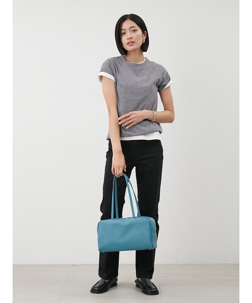 Mila Owen(ミラオーウェン)の「【セットアイテム】コットン100%レイヤード2PACK T(Tシャツ/カットソー・レディース・ブラック/グレー/ブラウン/ミント・F)」の5枚目の写真